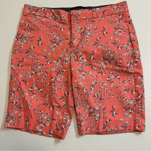 Banana Republic Bermuda Shorts Women’s Size 4 Pink Print Cotton Blended